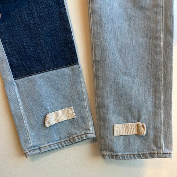 EUC Off-White Diagonal Stripe Patchwork Slim Jeans Size 26 Virgil Abloh Rare Y2K - Picture 11 of 16